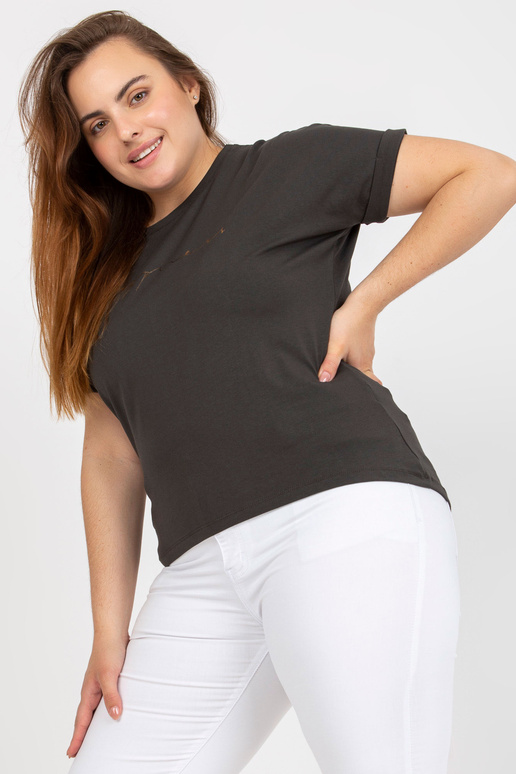 Khaki asümmeetriline pluss suuruses...