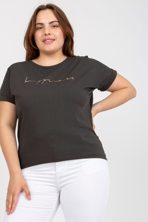 Khaki asümmeetriline pluss suuruses...