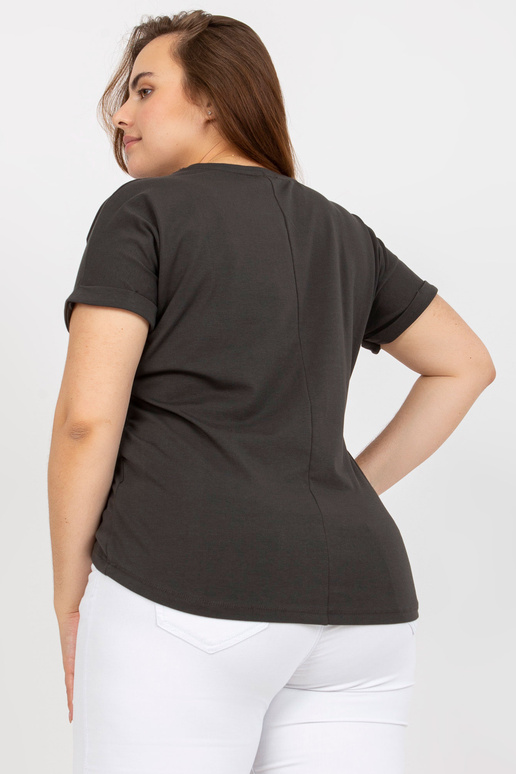 Khaki asümmeetriline pluss suuruses...