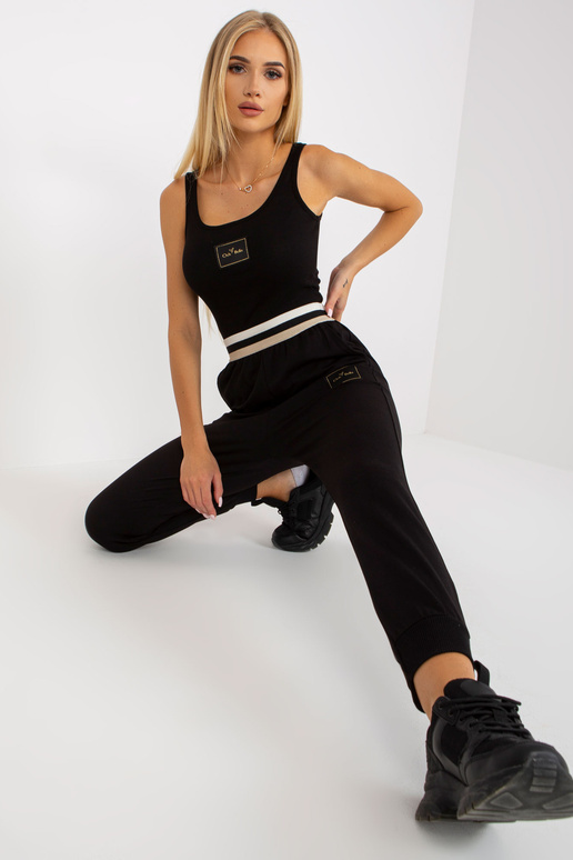 Mustad taskutega dressipüksid OCH BELLA