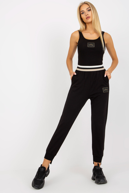 Mustad taskutega dressipüksid OCH BELLA