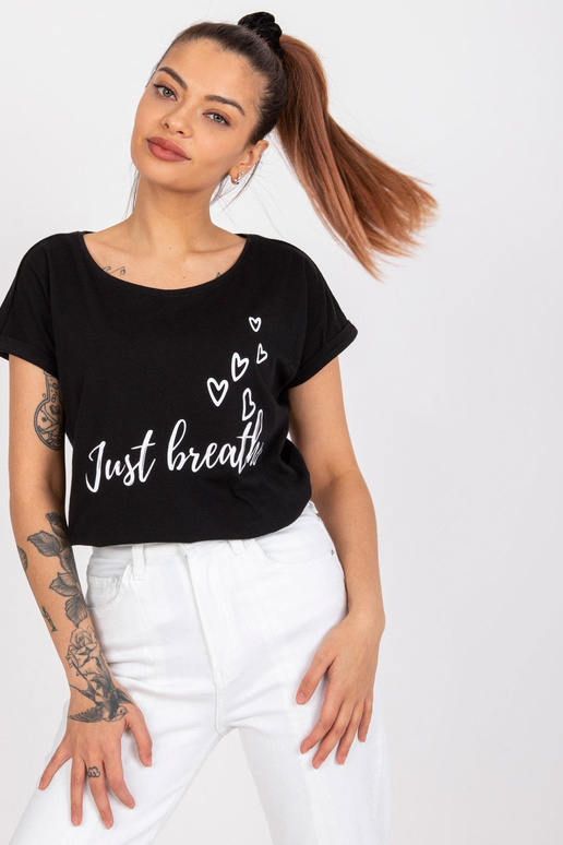 Must puuvillatrükiga T-särk Pola... Must puuvillatrükiga T-särk Pola...