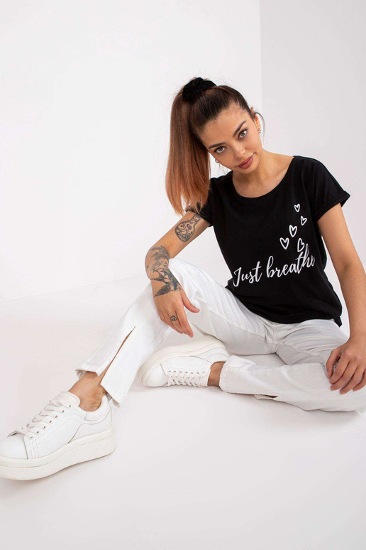 Must puuvillatrükiga T-särk Pola... Must puuvillatrükiga T-särk Pola...