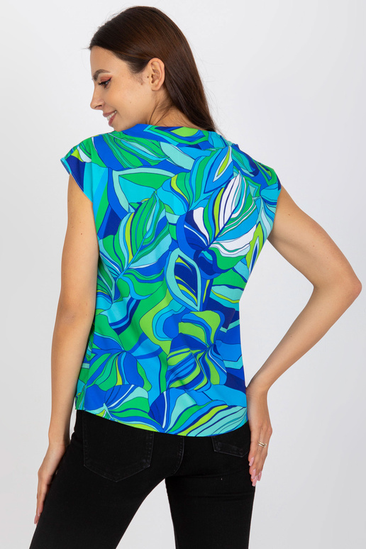 Sinine ja roheline avar pluus RUE...