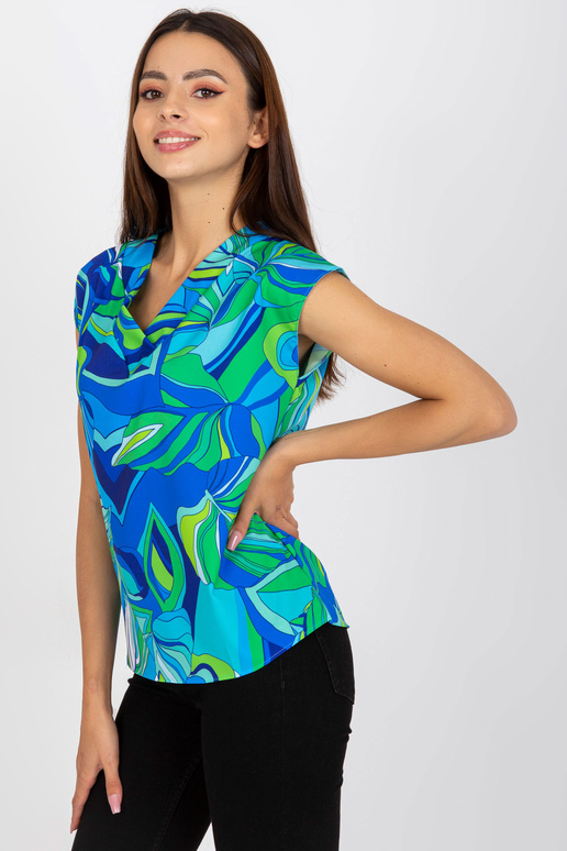 Sinine ja roheline avar pluus RUE...