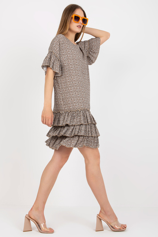 Beež minikleit volangide ja lühikeste...