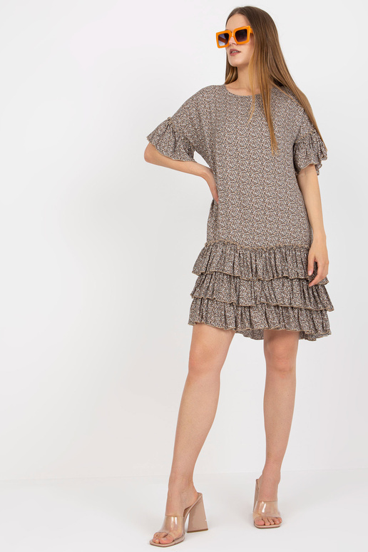 Beež minikleit volangide ja lühikeste...