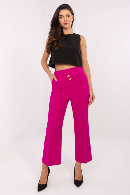 Fuksia laiast kangast püksid 7/8...