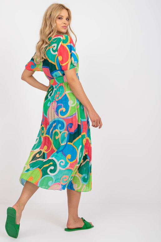 Roheline ühesuuruse plisseeritud...