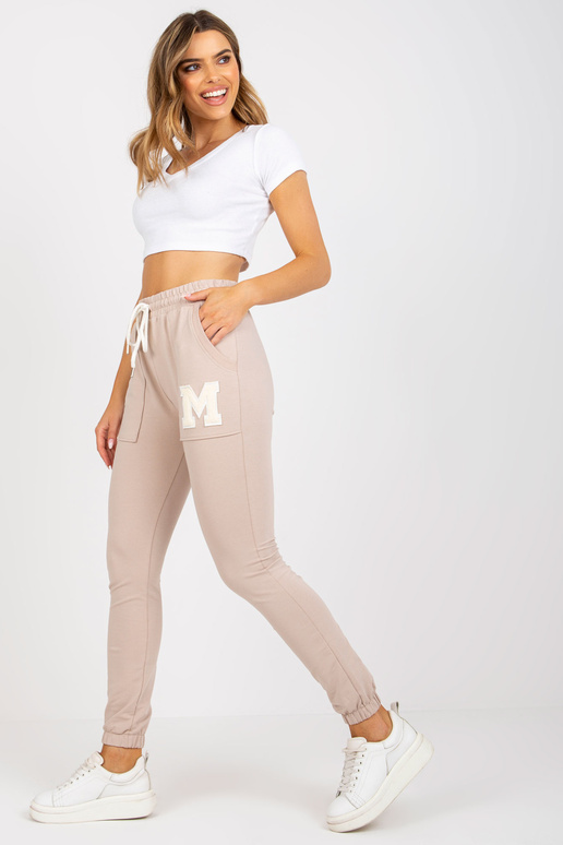 Beežid puuvillased taskutega...