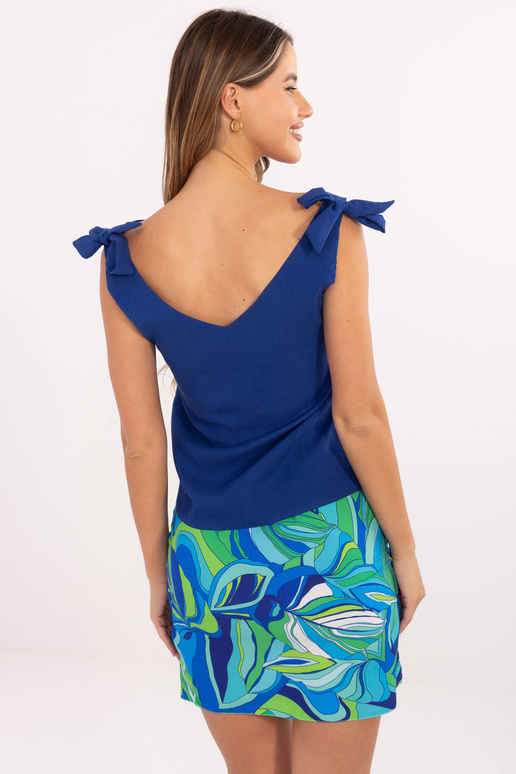 Tumesinine V-kaelusega topp RUE PARIS