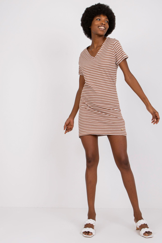 Pruun puuvillane kleit STITCH & SOUL