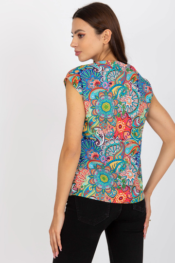 Värviline V-kaelusega pluus... 2