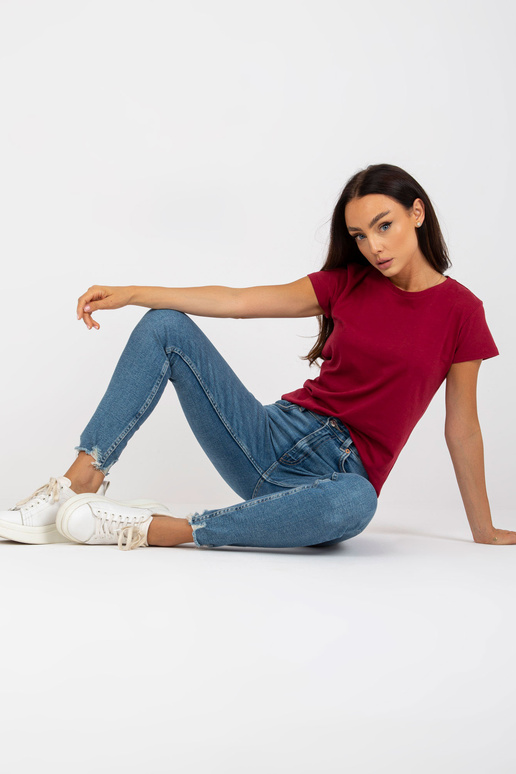 Burgundia põhi lühikeste varrukatega...