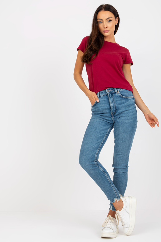 Burgundia põhi lühikeste varrukatega...