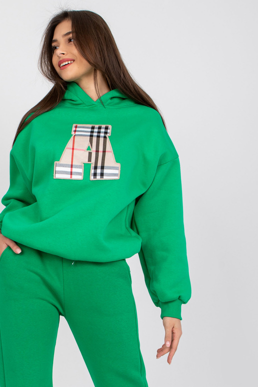 Roheline plaastri ja kapuutsiga...