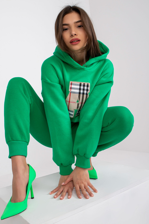 Roheline plaastri ja kapuutsiga...