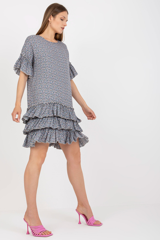 Sinine volangide ja trükistega...