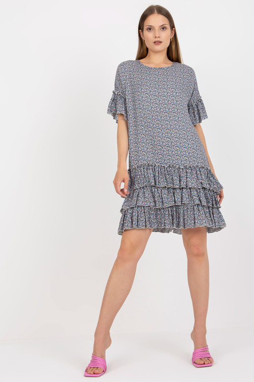 Sinine volangide ja trükistega...