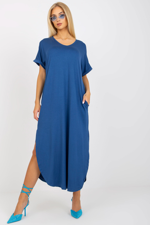 Tumesinine ülisuur puuvillane kleit... Tumesinine ülisuur puuvillane kleit...