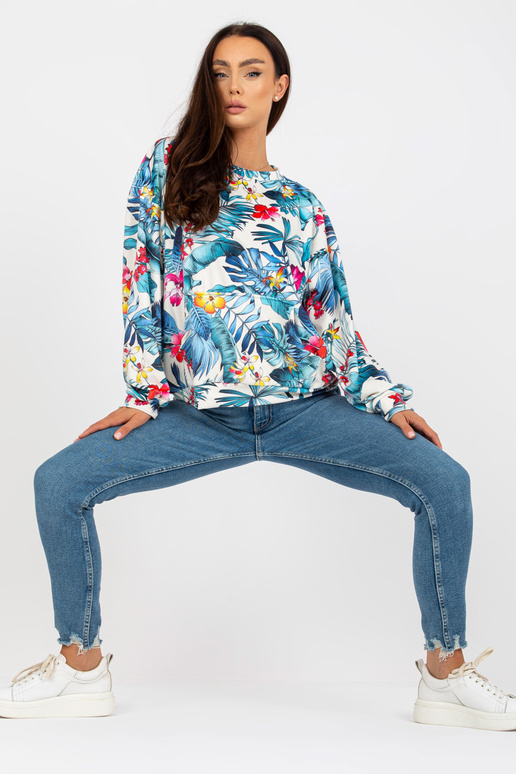 Ecru veluurmustriga dressipluus...