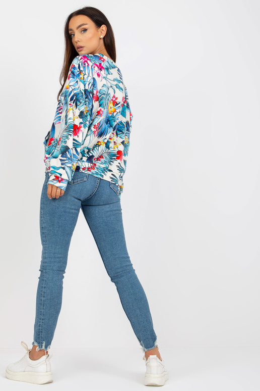 Ecru veluurmustriga dressipluus...