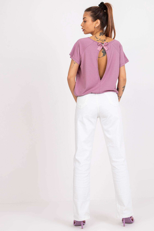 Viskoosist Lucienne räpane roosa pluus