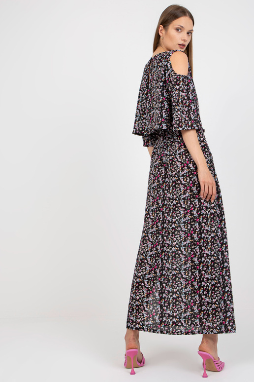 Must lilleline maksikleit taskutega... Must lilleline maksikleit taskutega...