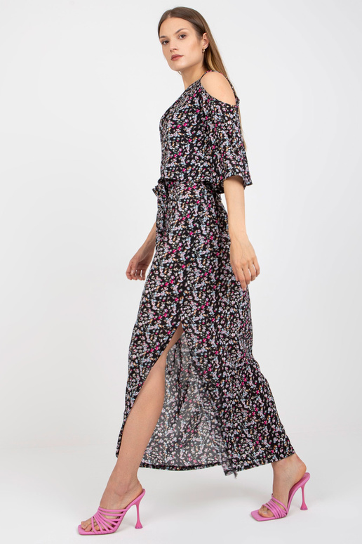 Must lilleline maksikleit taskutega... Must lilleline maksikleit taskutega...