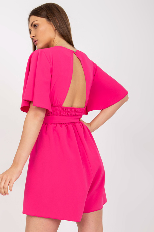 Fuksia õhuline kombinesoon lühikeste...