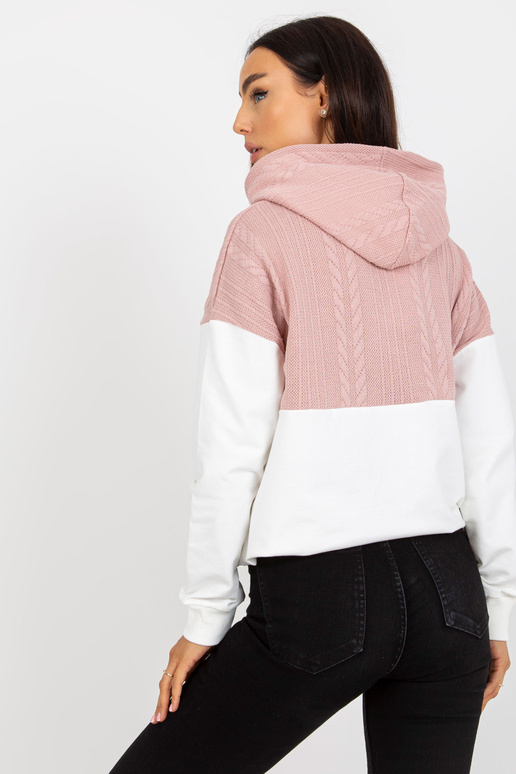 Roosa ja valge taskutega kapuuts RUE...