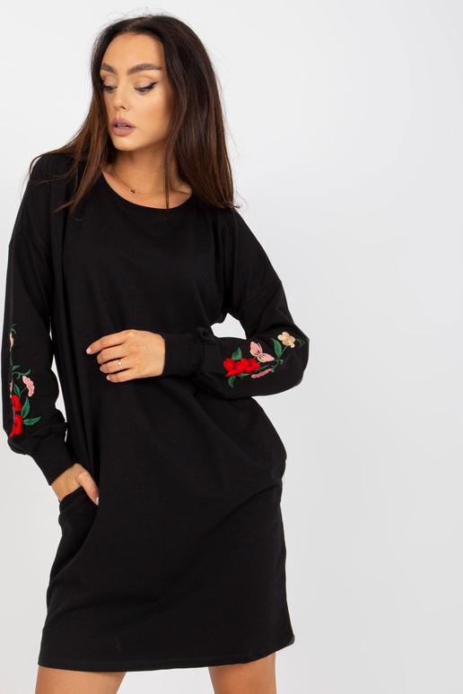 Must tikandi ja taskutega mini dressipluus RUE PARIS