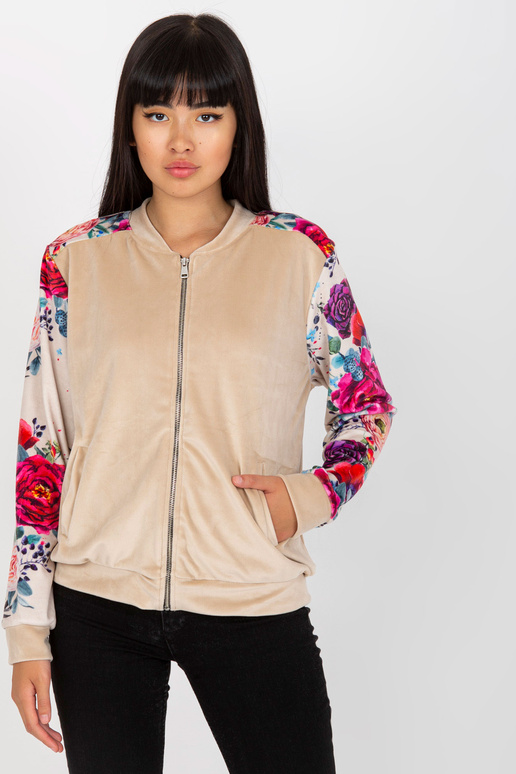 Beež veluur-bommer dressipluus...