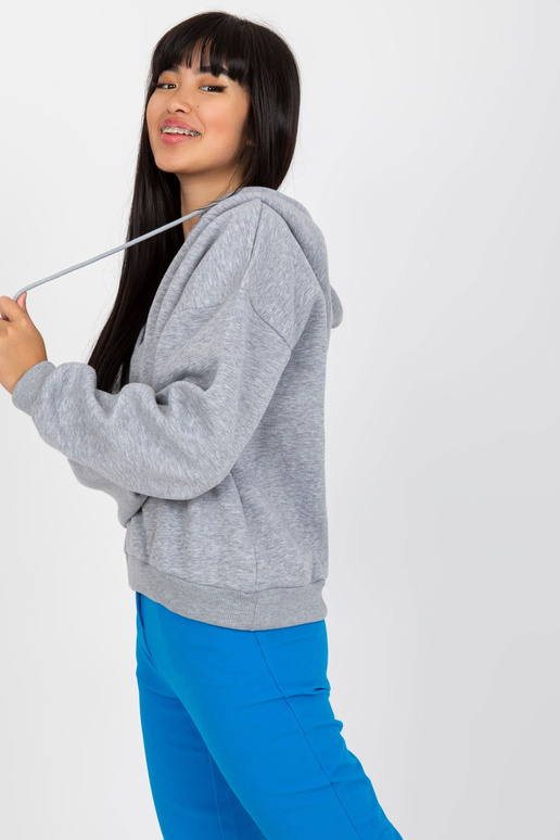 Hall melanž V-kaelusega dressipluus