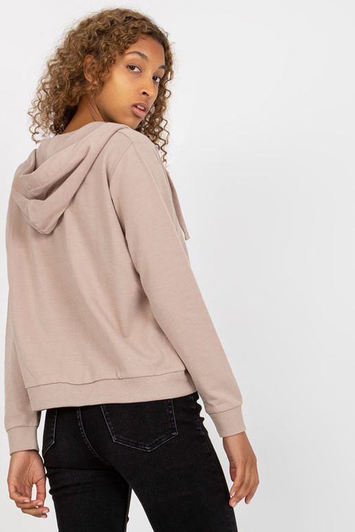 Beež põhiline lukuga kapuutsiga...