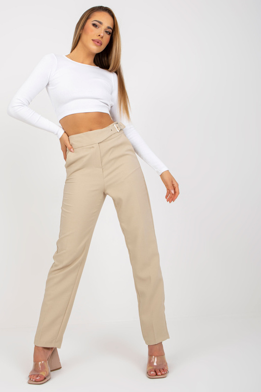 Beežid naiste püksid taskutega...