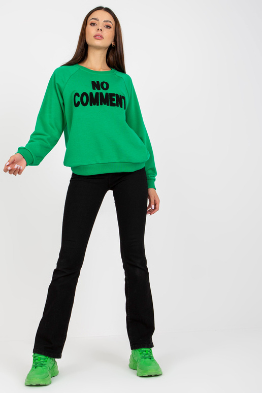 Roheline ilma kapuutsita dressipluus...