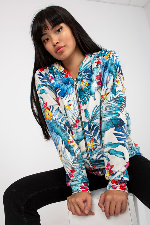 Valge ja sinine veluurist dressipluus...