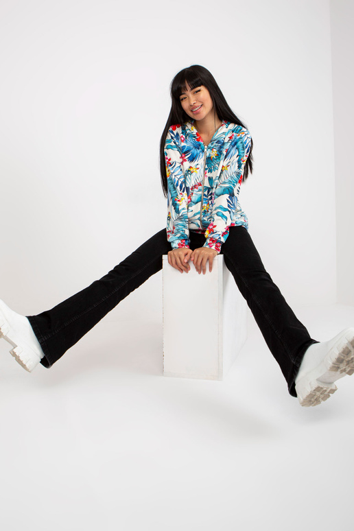 Valge ja sinine veluurist dressipluus...