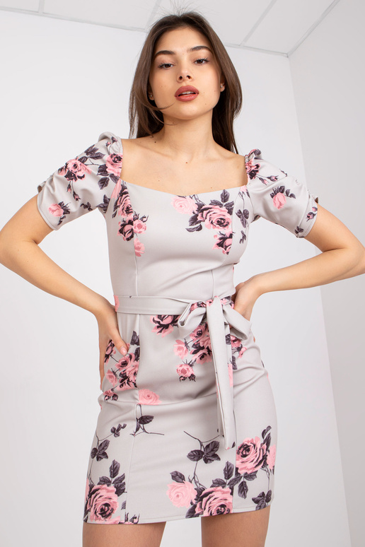 Beež volangidega varrukatega kleit Ilona