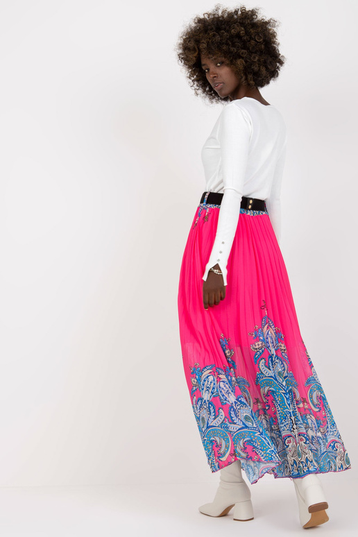 Roosa plisseeritud maxi seelik koos...