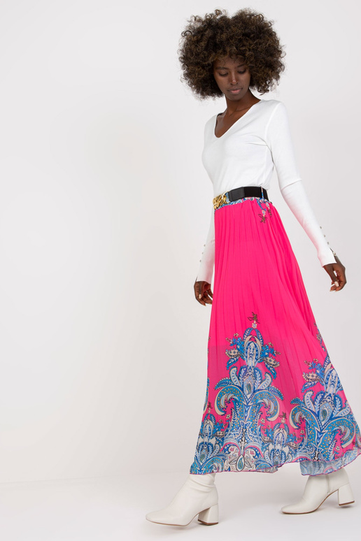 Roosa plisseeritud maxi seelik koos...