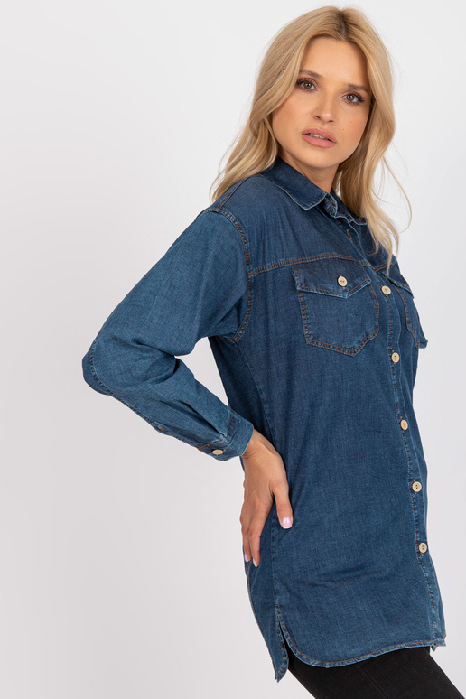 Sinine teksasärk taskutega RUE PARIS