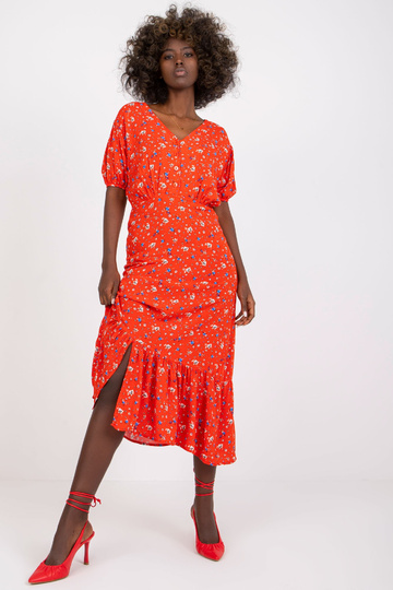 Punane midi kleit naistele... 2