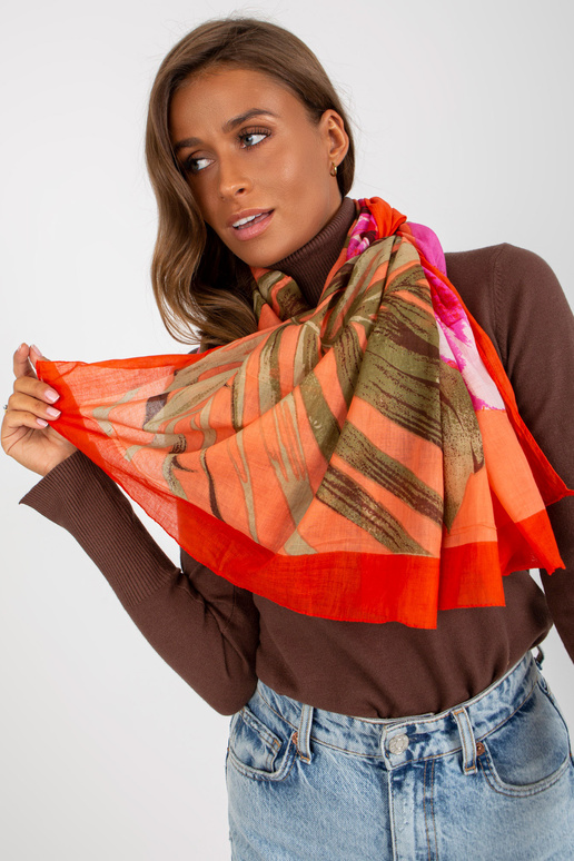 Oranž puuvillane ümbris trükiga