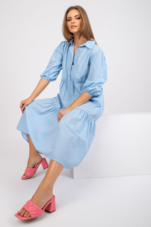 Helesinine puuvillane volangidega... Helesinine puuvillane volangidega...