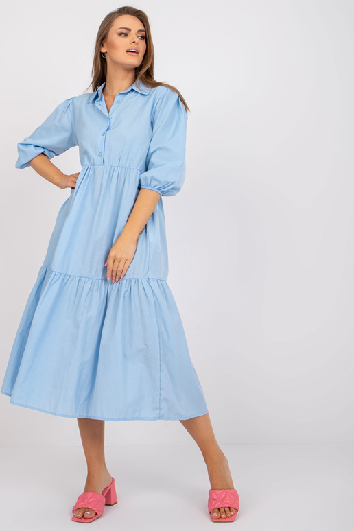 Helesinine puuvillane volangidega... Helesinine puuvillane volangidega...