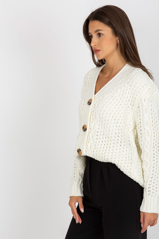 Ecru kootud kardigan palmikutega RUE...
