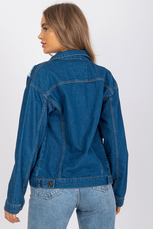 Sinine aukudega teksajakk RUE PARIS Sinine aukudega teksajakk RUE PARIS