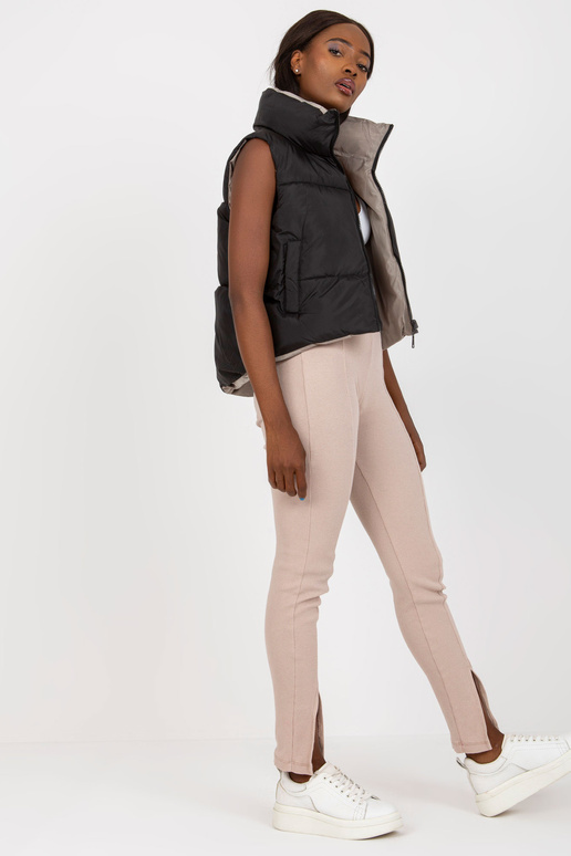 Must kahepoolne sulevest taskutega Must kahepoolne sulevest taskutega